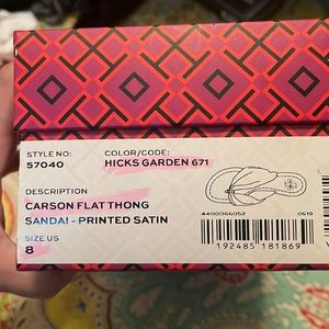 NIB Tory Burch Satin sandals